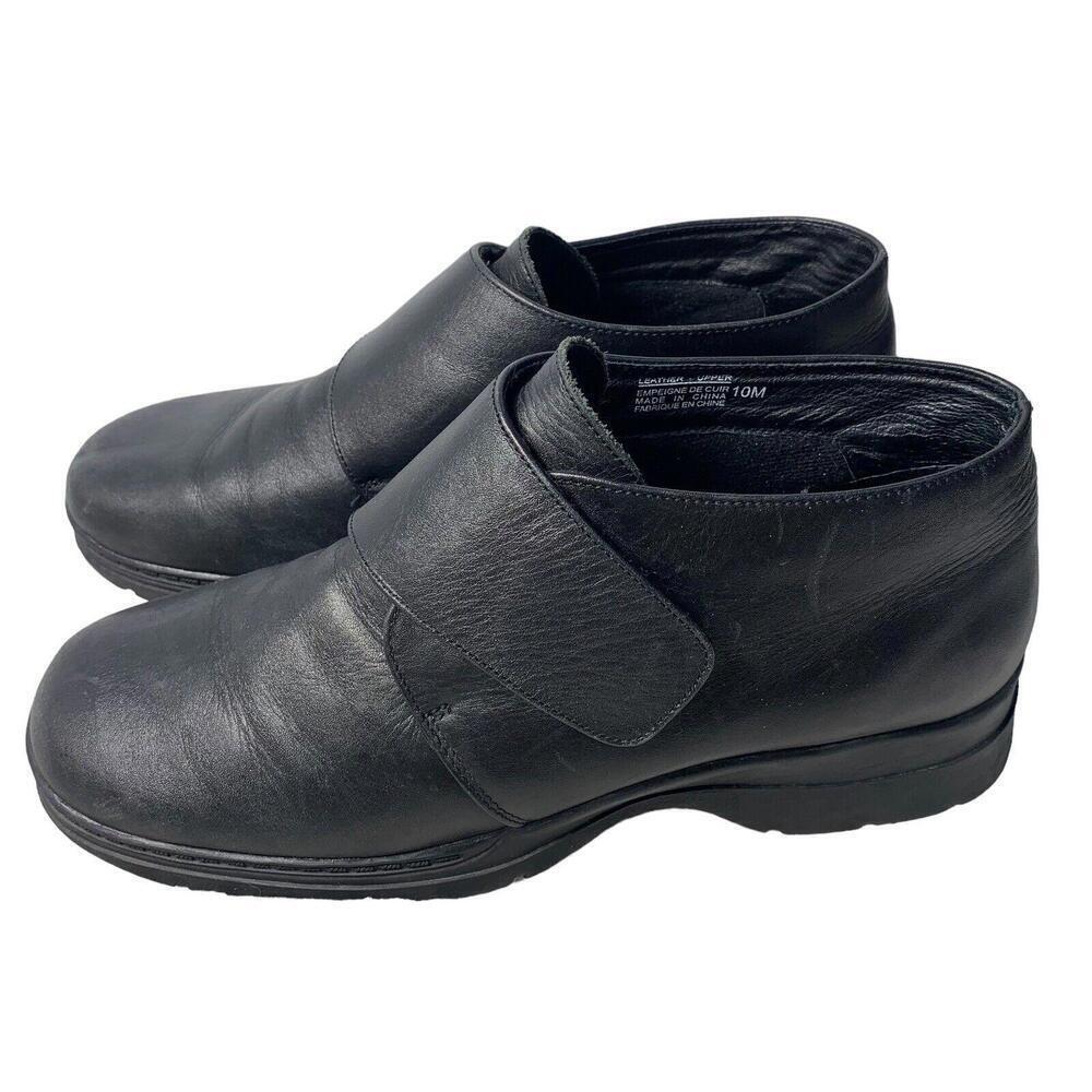 Marche Mellow Women's Comfort Black Leather Ankle Boot Size 10